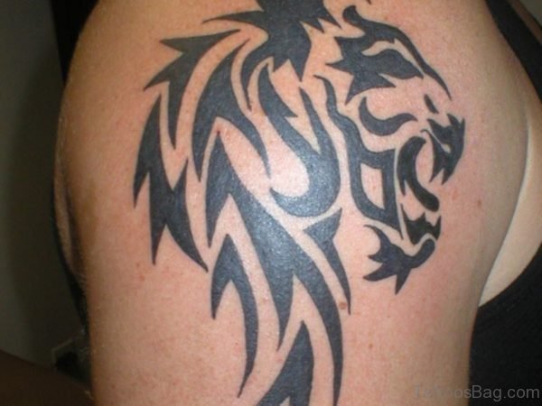 Fabulous Tribal Lion Tattoo