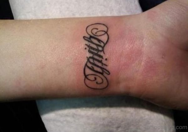 Faith Tattoo On Wrist