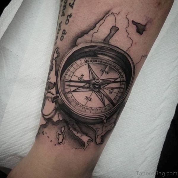 Fantastic Compass Tattoo