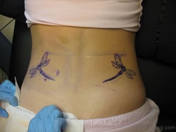 Fancy Dragonfly Tattoo Design