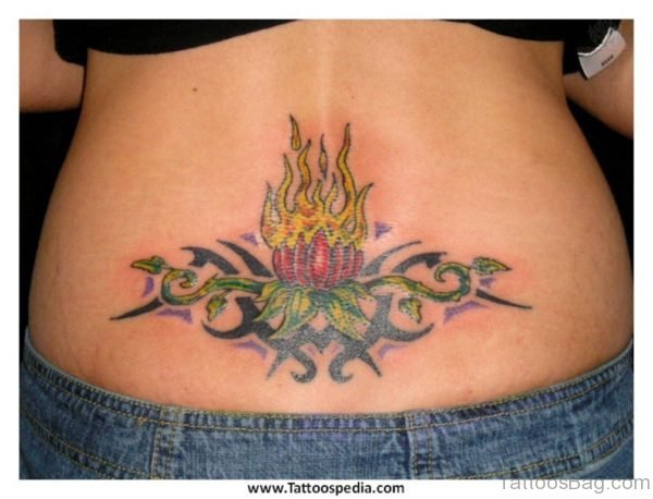 Fancy Lotus Flower Tattoo