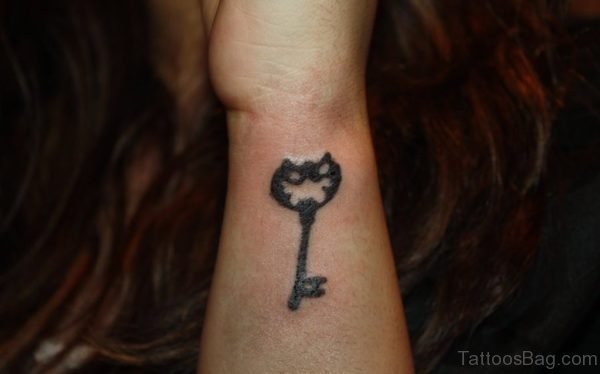 Fantastic Key Tattoo On Wrist