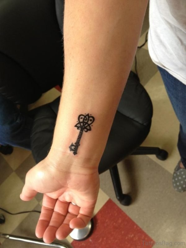 Key Tattoo On Wrist