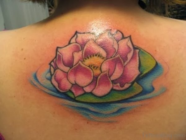 Pink Lotus Flower Tattoo