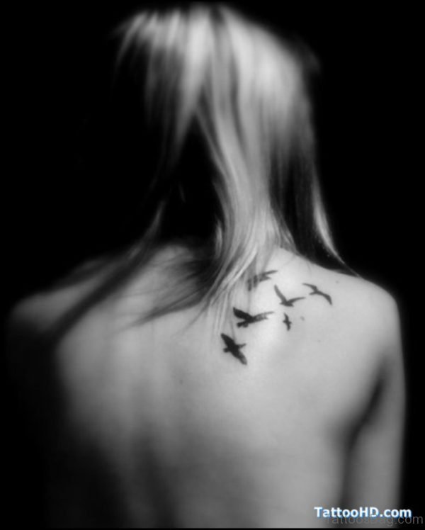 Fine Bird Tattoo Design