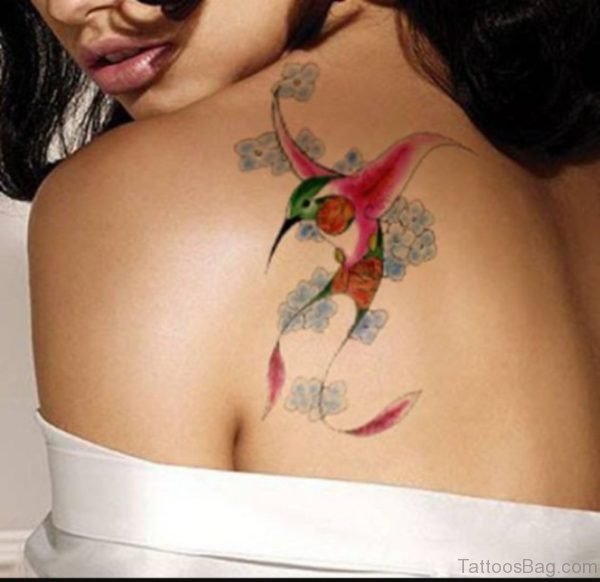 Fine Hummingbird Tattoo