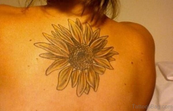Fine Sunflower Tattoo