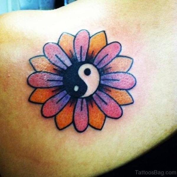 Flower Yin Yang Tattoo