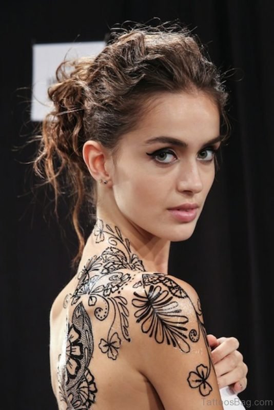 Flowers On Shoulder