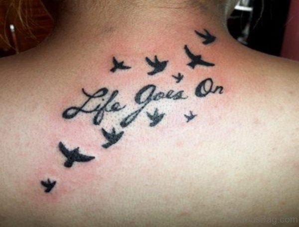 Flying Bird Tattoo