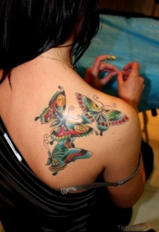 Funky Butterfly Tattoo