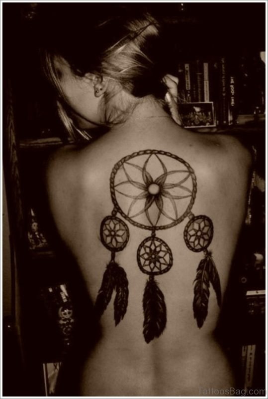 Funky Dreamcatcher Tattoo