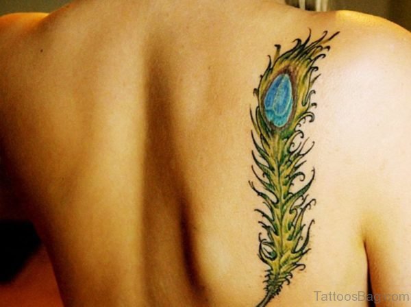 Funky Feather Tattoo