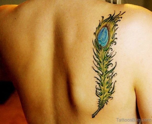 Funky Feather Tattoo