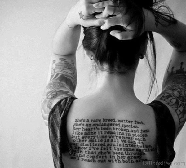 Funky Quotes Tattoo