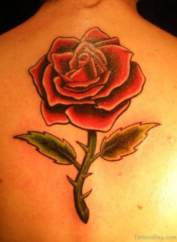 Funky Rose Flower Tattoo