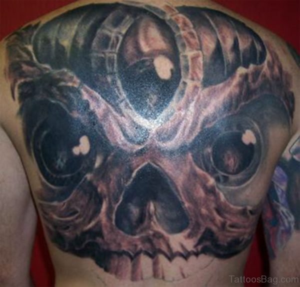 Funky Skull Tattoo 