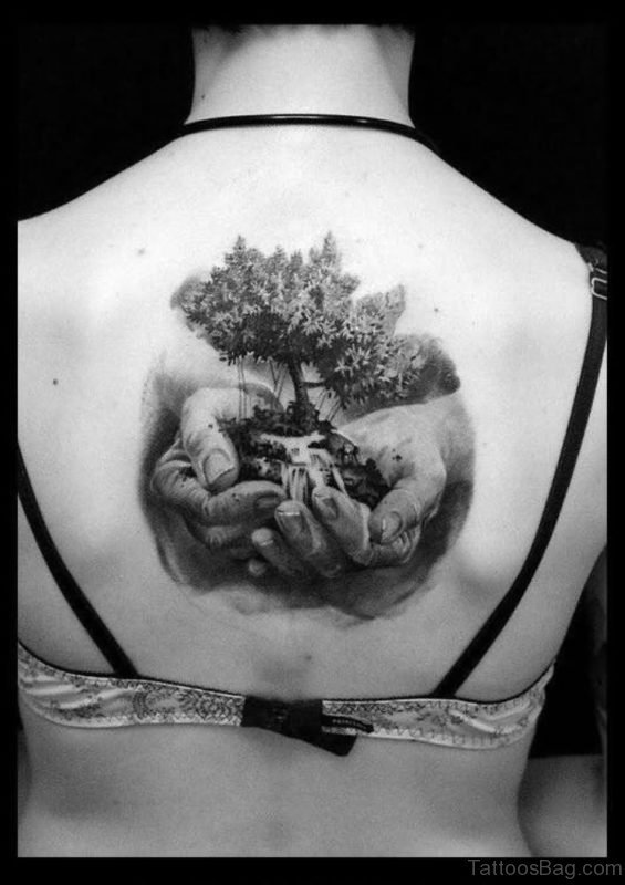 Funky Tree Tattoo Design