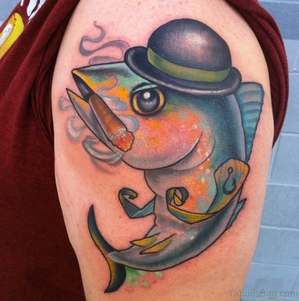 Funny Fish Tattoo