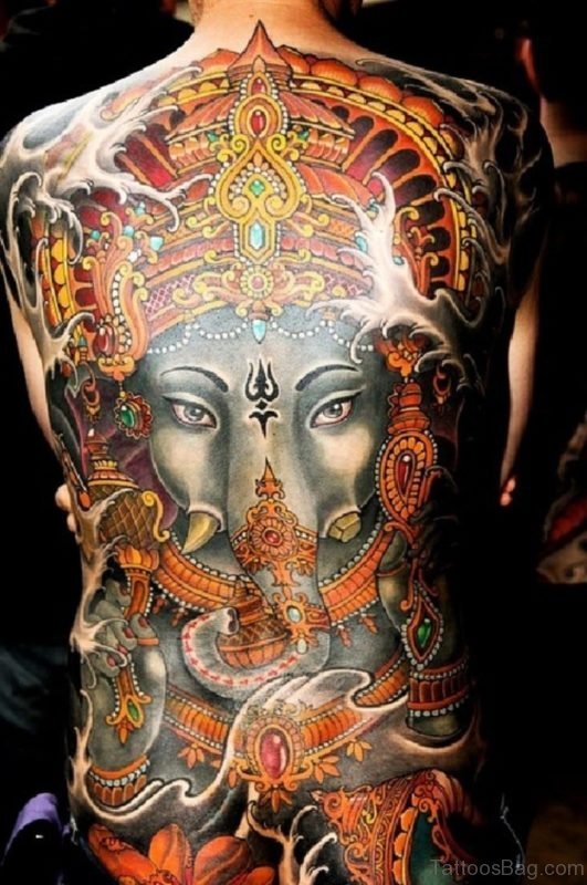 Ganesha Religious Tattoo