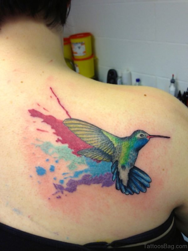 Graceful Hummingbird Tattoo Design