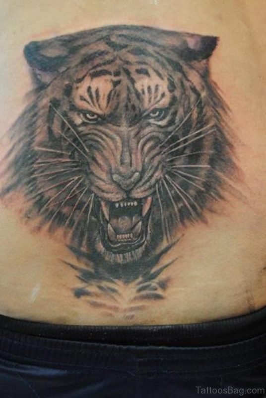 Angry Tiger Tattoo