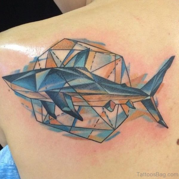 Geometric Shark Tattoo