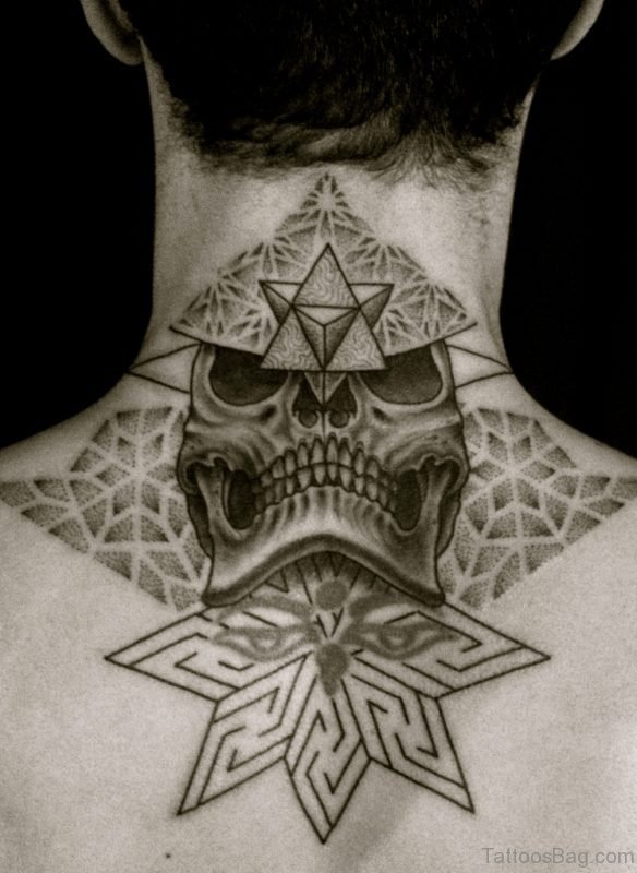 Geometric Skull Tattoo