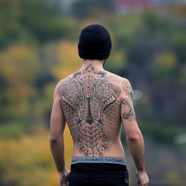 Geometric Tattoo On Back