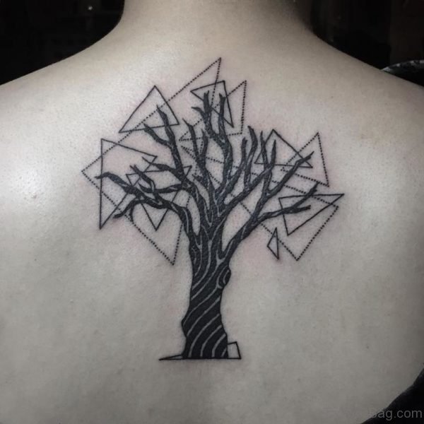 Geometric Tree Tattoo