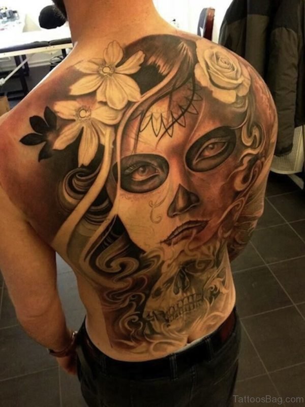 Girl Skull Tattoo