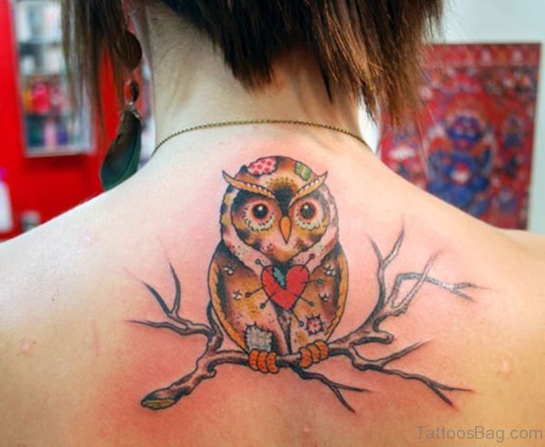 Girly Owl Tattoo