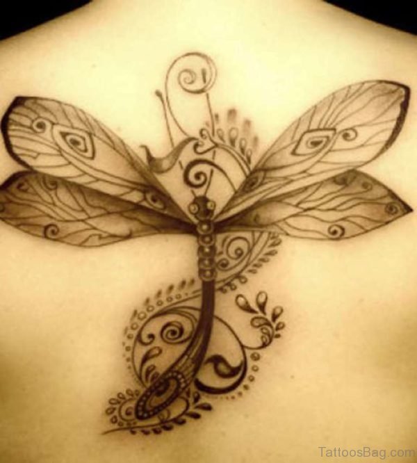 Good Looking Dainty Dragonfly Tattoo