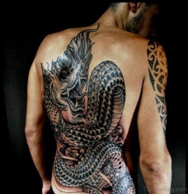 Graceful Dragon Tattoo
