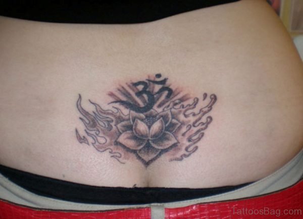 Om And Lotus Tattoo