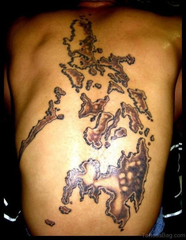 Graceful Map Tattoo