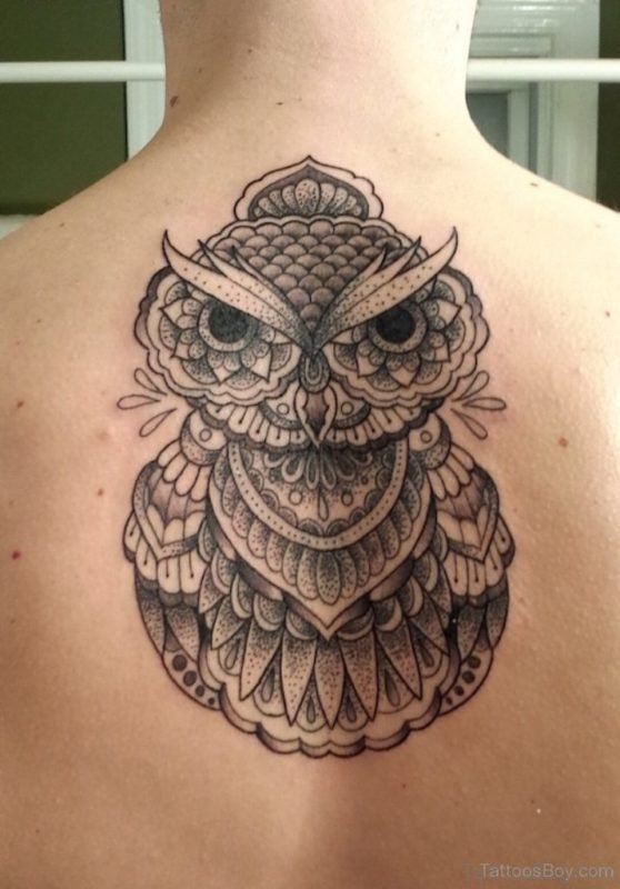 Graceful Owl Tattoo Design