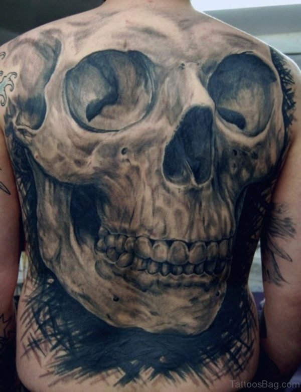 Graceful Skull Tattoo