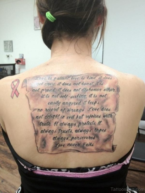 Graceful Wording Tattoo