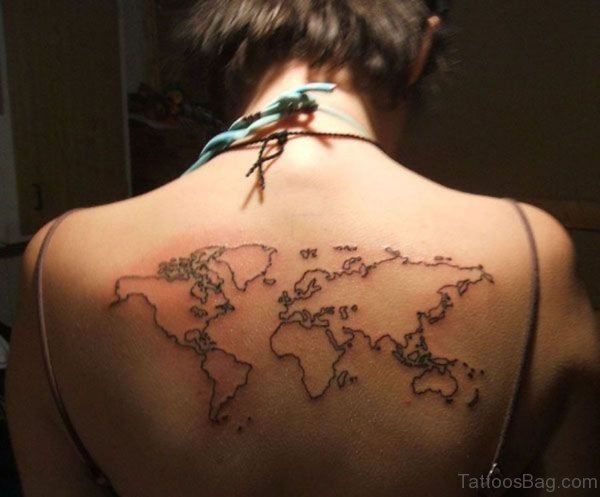 Great  World Map Tattoo