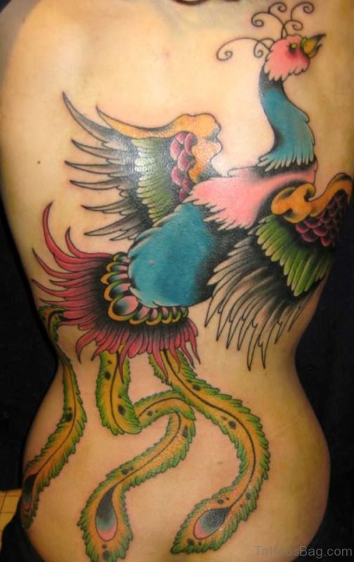 Green Phoenix Tattoo