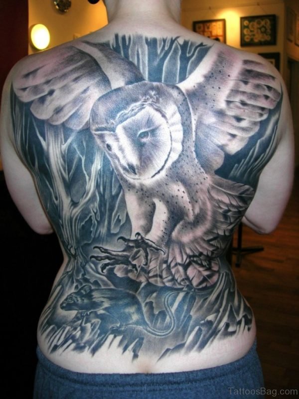 Grey Owl Tattoo