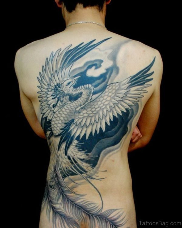 Grey Phoenix Tattoo