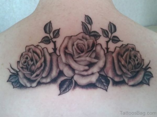 Grey Rose Tattoo