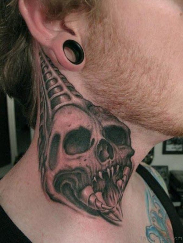 Grey Skull Tattoo