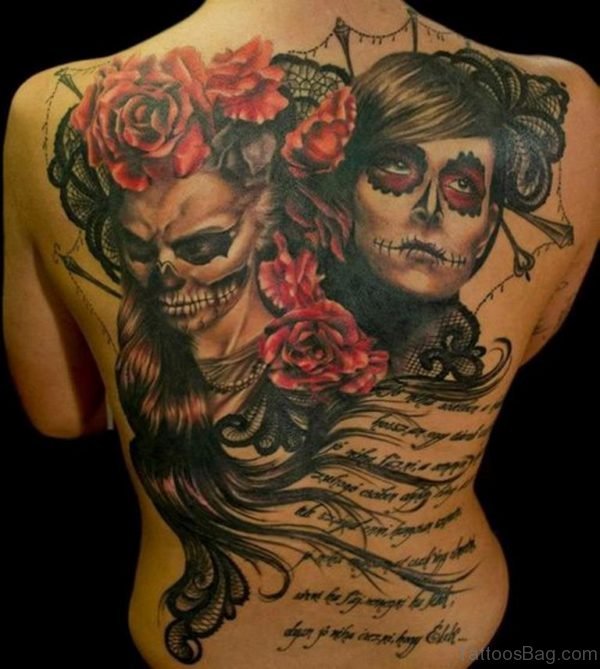 Gypsy Girls And Skull Tattoo