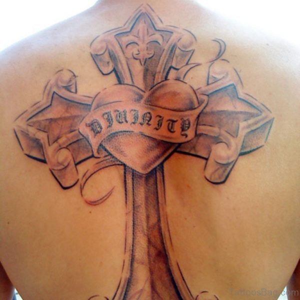 Heart And Cross Tattoo