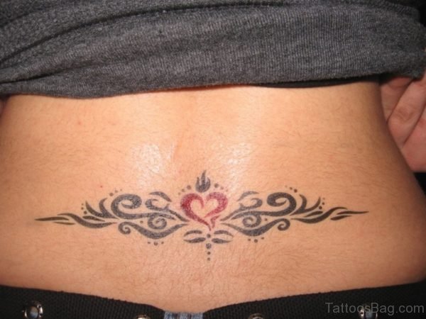 Heart And Tribal Tattoo