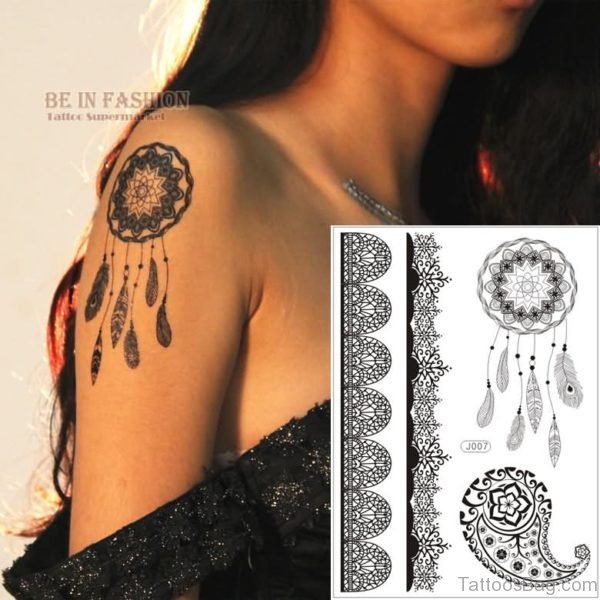 Henna Dream Catcher Tattoo