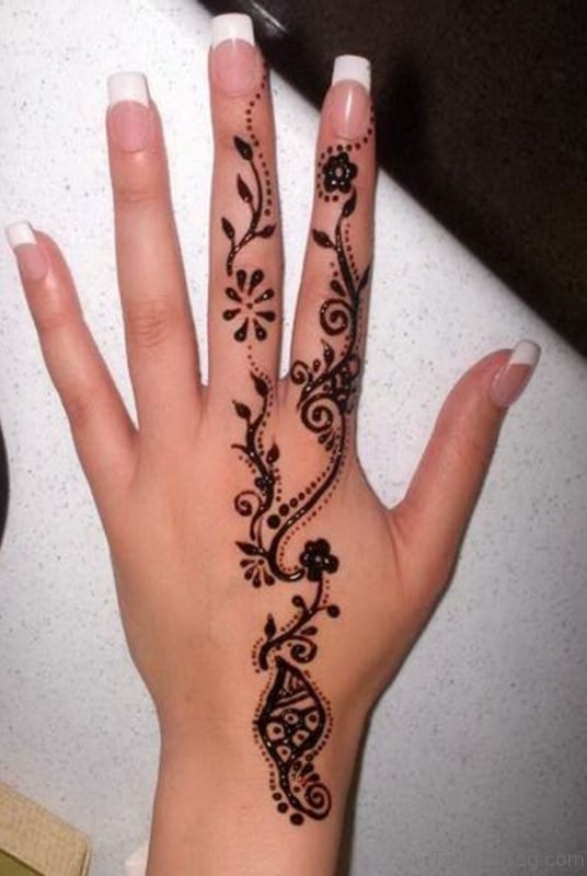 Heena Finger Tattoo